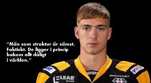 Johan Forsberg hockeyfeminist citat