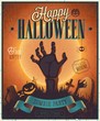 Halloween Zombie Party Poster.