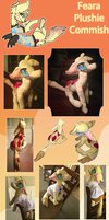 Feara plushie commission for iyd by lupisvulpes